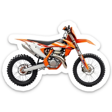 KTM Dirtbike - KTM 250 SX (Model Year: 2021) (Iconic colour: Orange) sticker