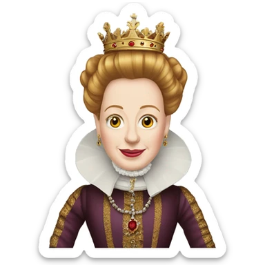 queen elizabeth I sticker