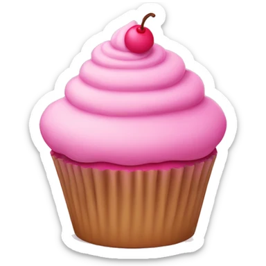 pink cupcake sticker