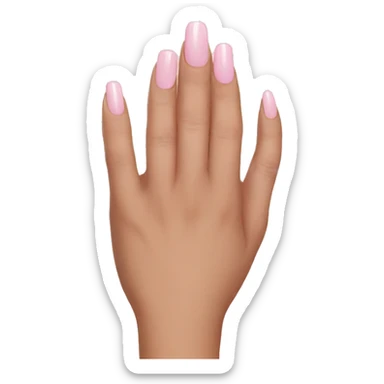 Light pink nails sticker