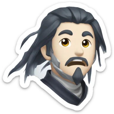 the ghost of Hu Tao Genshin Impact sticker