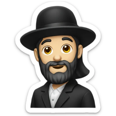 Hasidic Jew sticker