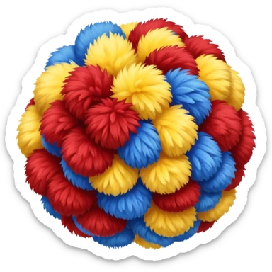 cheerleading pompom sticker