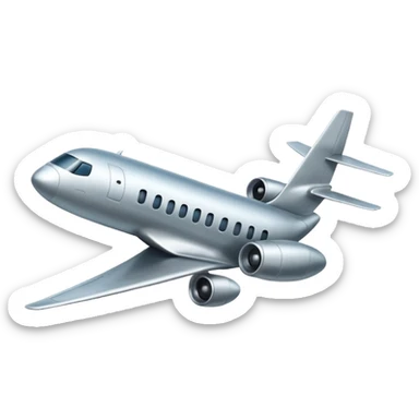 airplane flying sticker