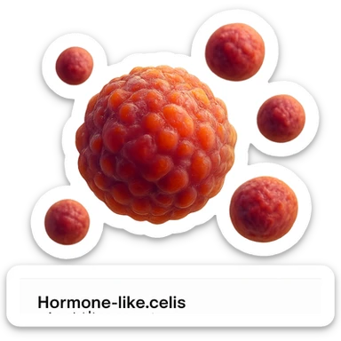 CELLULE DI ORMONI UMANI, IPERREALISTICI 4K, FLUTTUANO IN ARIA sticker