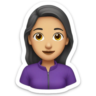 Armenian women in purple clothing in the bus station sticker