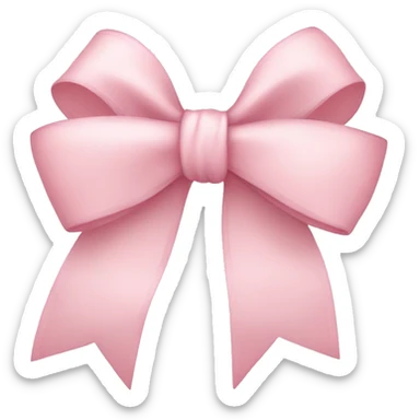 Light pink bow  sticker