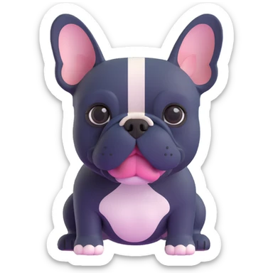 French bulldog sticker