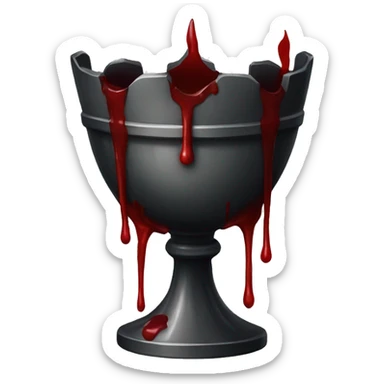gothic chalice with blood sticker