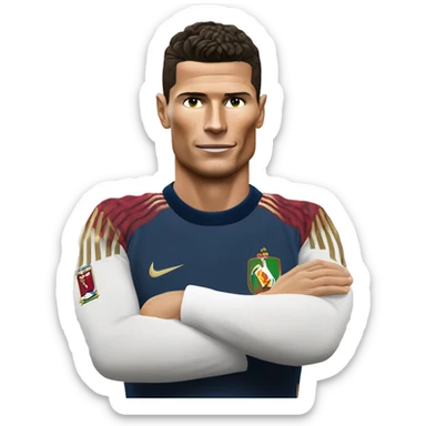 Napoléon serre la main a cristiano Ronaldo  sticker