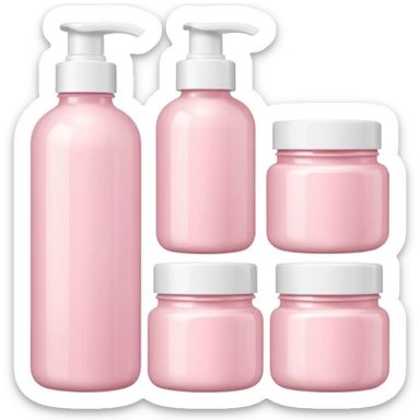 Light Pink skincare set sticker