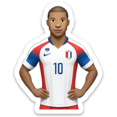 Kylian mbappe, france, world cup, buff sticker