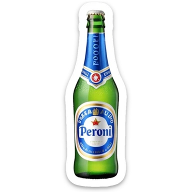 Birra Peroni Nastro azzurro piccola in bottiglia da 33 cl
 sticker