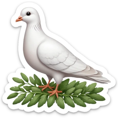 White Pigeon top the herb sticker