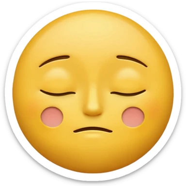 A sleepy emojie  sticker