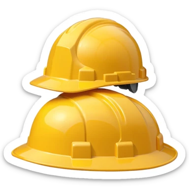 Construction hardhat sticker