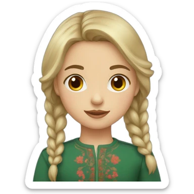 belarussian girl sticker