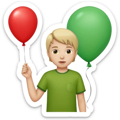 Child + balloon, Park Visitor, with park. sticker