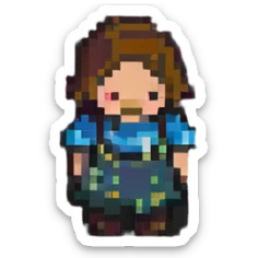 Barcelona poop pixel art sticker