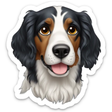 a dog setter anglais sticker