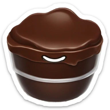 Chocolate pudding sticker
