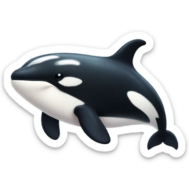 cute killer whale sticker