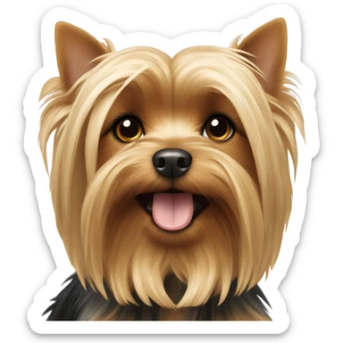 A dog race Yorkie sticker