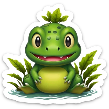 Swampy Gloomy Dark Dull Fakémon-Pokémon sticker