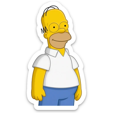Homer simpson sticker