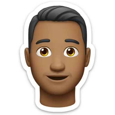 male 30 years old with no facial hair and short hair fade from new zealand sticker