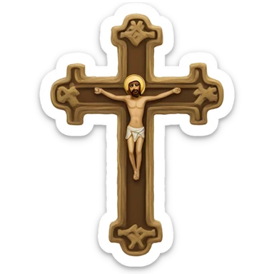 Orthodox cross sticker