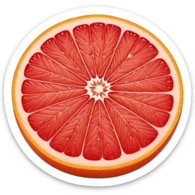 red grapefruit sticker