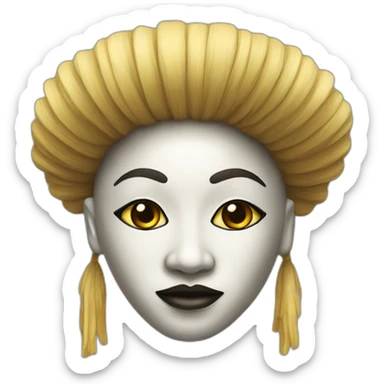 Masque punu gabon sticker