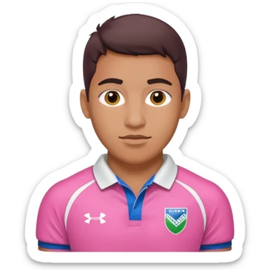 Rugby Fashion pink sticker