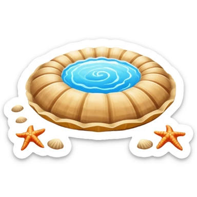 playa paisaje sin que sea un cuadro y que el cielo azul y la arena esten recortada sticker