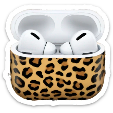 Leopard print airpod max sticker