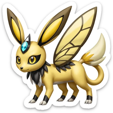 Meloetta-Renamon-Umbreon-Beedrill-Manectric-Palkia-Cresselia-fusion sticker