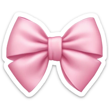 Baby pink bow sticker
