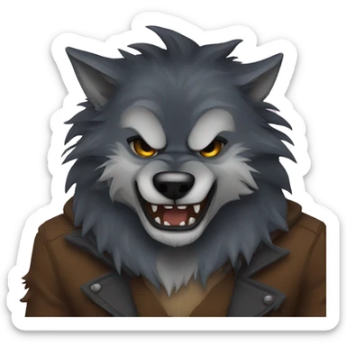 Werewolf sticker