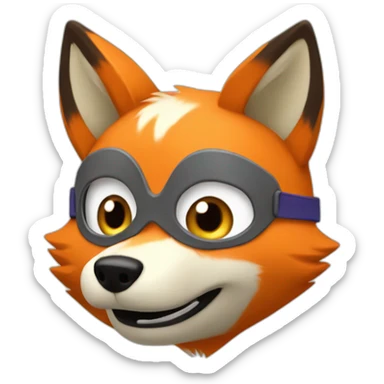 masked Fox in Dora the explorer sticker