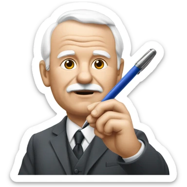 Václav Klaus holdin pen sticker