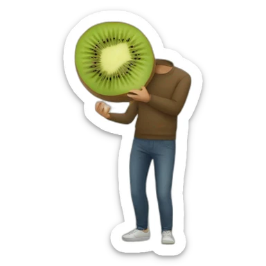people throw out a kiwi sticker