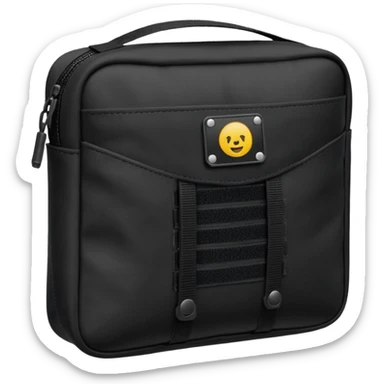 black military pouch sticker