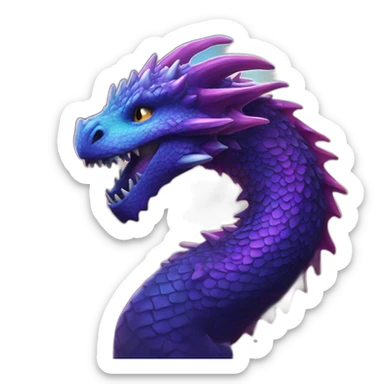dragon space galaxy sticker