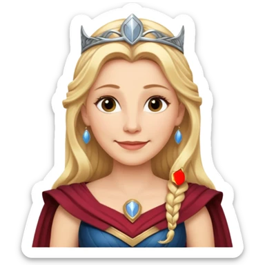 Frigga middle age mother of thor sticker