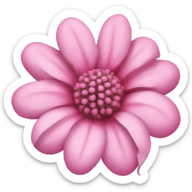 aesthetic pink flower sticker