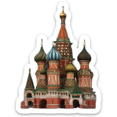 Trump at the Red square in moscow sticker