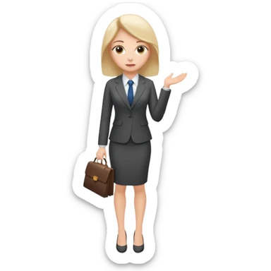 LAdy Boss, different pose, full body sticker