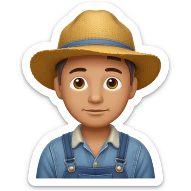 Make a farmer sticker