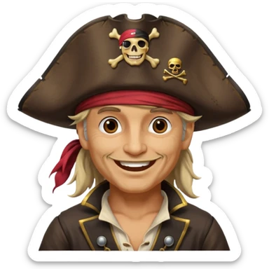 pirate captain  sticker